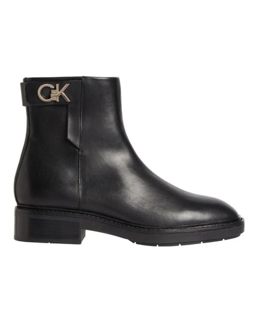 Calvin Klein Black Ankle Boots