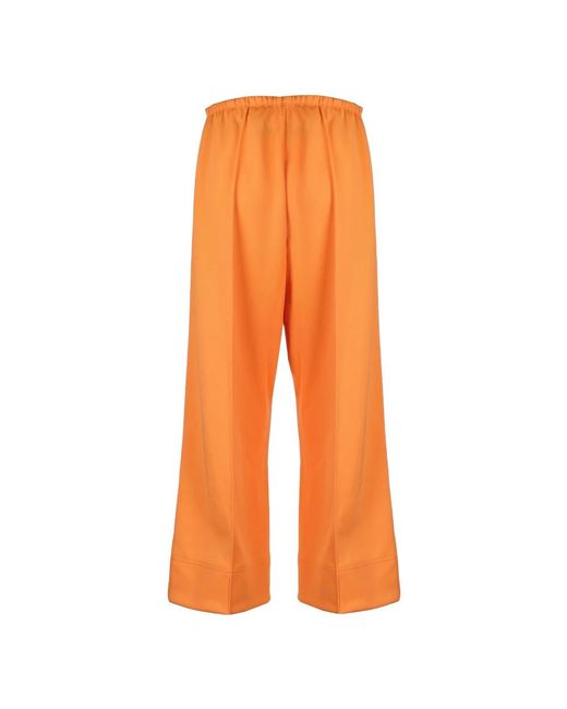 Palm Angels Orange Straight Trousers