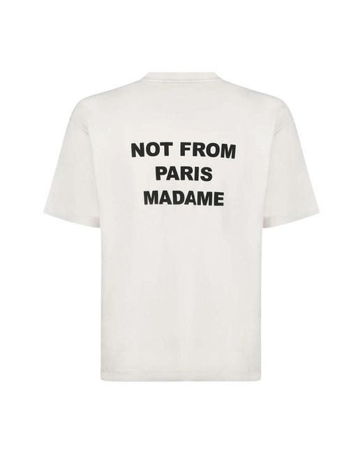 Drole de Monsieur Slogan t-shirt weiß in White für Herren