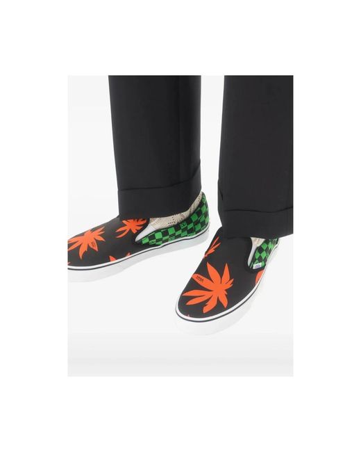 Vans Green Sneakers Checkerboard Print for men