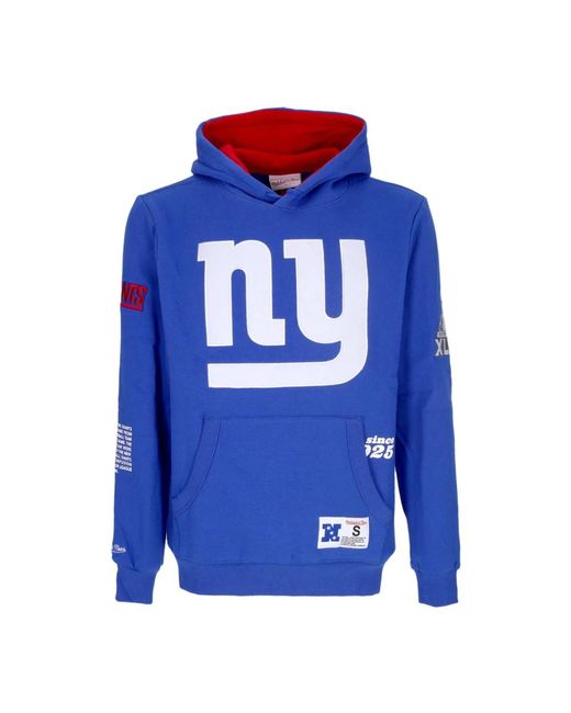 Mitchell & Ness Hoodies & Sweatvesten ,Blauw ,Katoen Nfl Team Origins Fleece Hoodie in het Blue voor heren