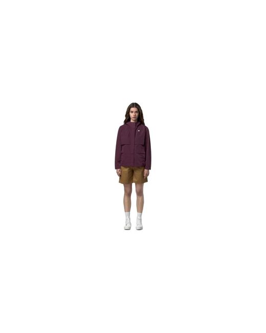 Rain Jackets K-Way de color Purple