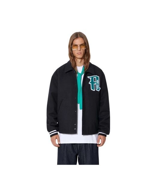 Aries Wool Varsity Jacket in het Blue voor heren