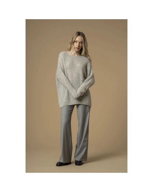 Kocca Gray Round-Neck Knitwear