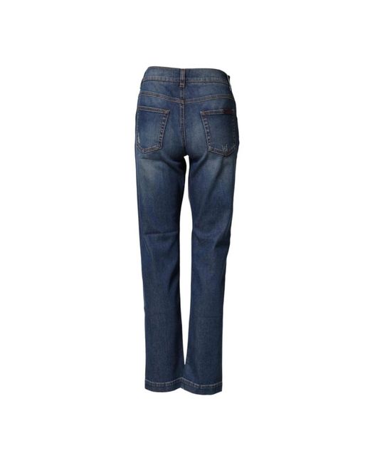 Dolce & Gabbana Blue Straight Fit Jeans