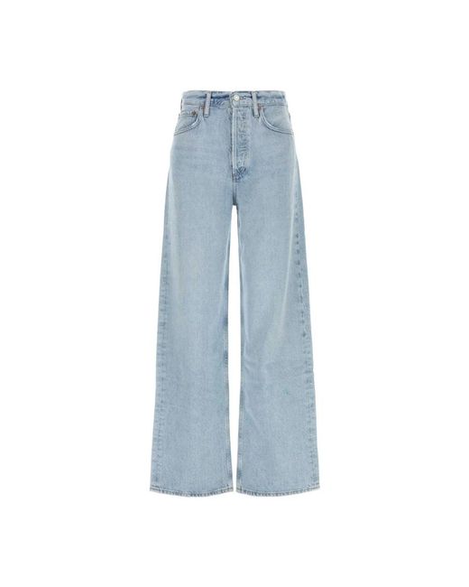 Agolde Blue Wide Jeans