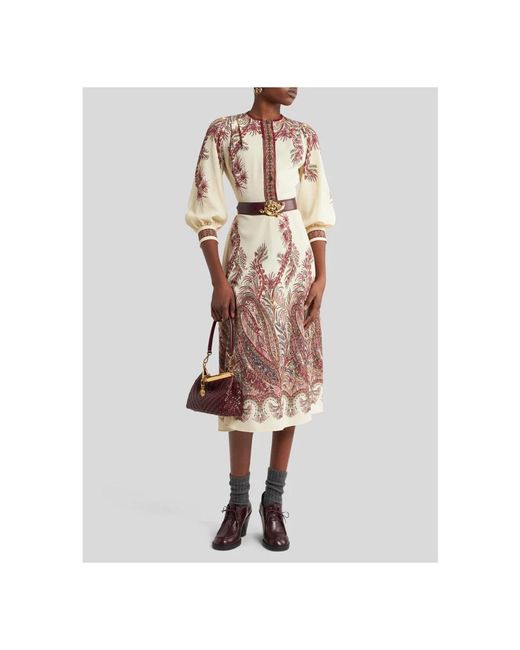 Midi Dresses Etro de color Natural
