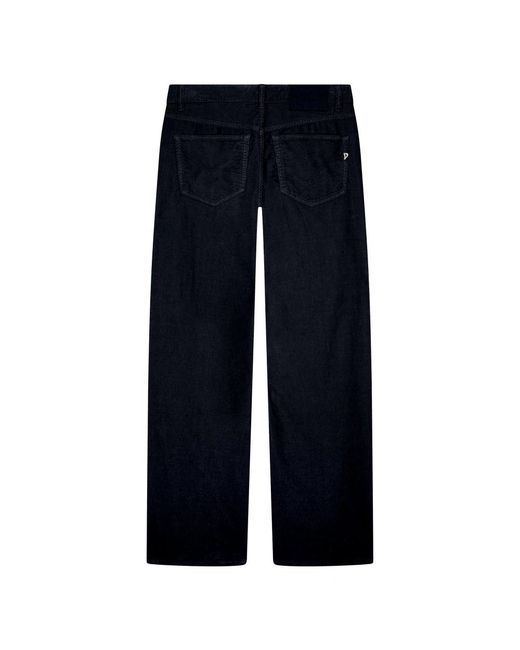 Dondup Blue Straight Trousers