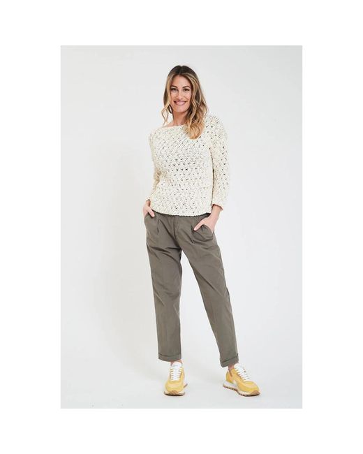 Alpha Studio Geplooide Broek in het Gray