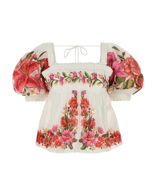 Farm Rio Red Blouses