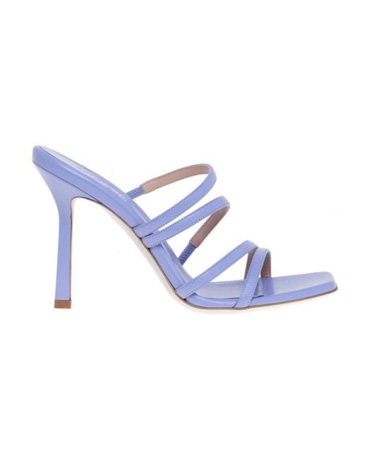 Sergio Levantesi Heeled Mule in het Blue