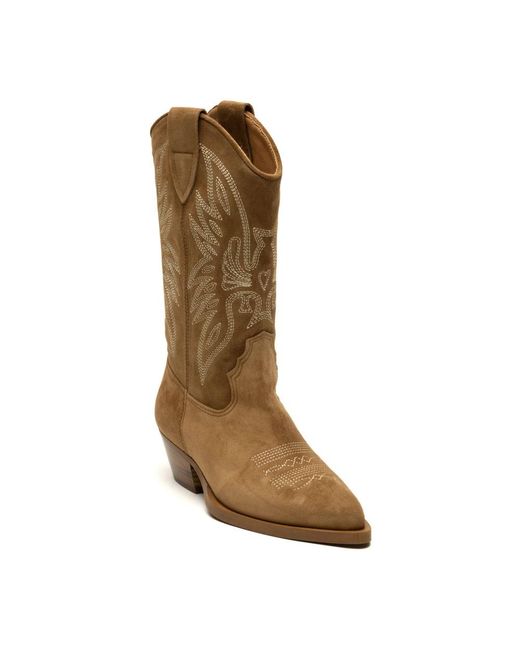 Alpe Brown Cowboy Boots