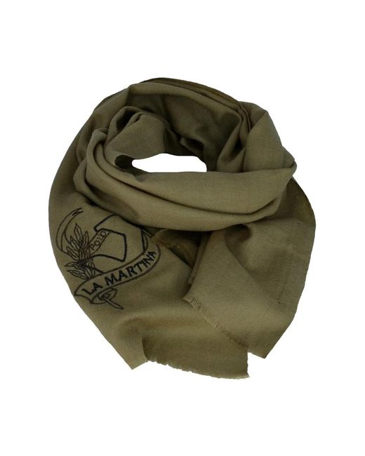 La Martina Green Winter Scarves