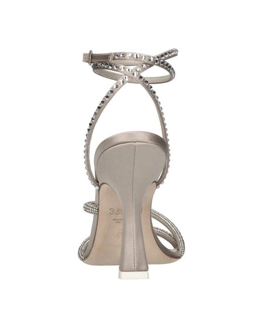 3Juin Metallic High Heel Sandals