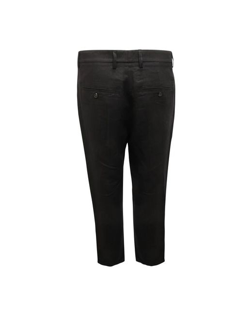 Patrizia Pepe Black Cropped Trousers for men
