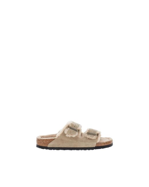 Birkenstock Natural Sliders