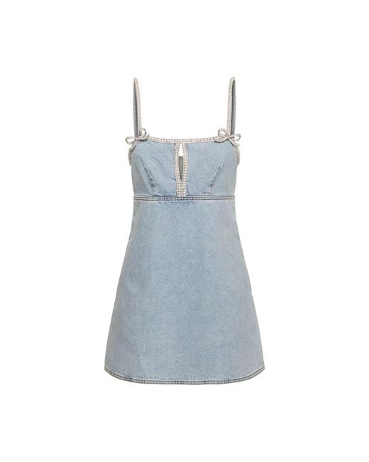 Short Dresses Self-Portrait de color Blue
