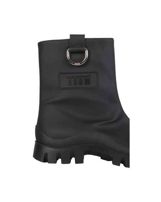 MSGM Black Ankle Boots
