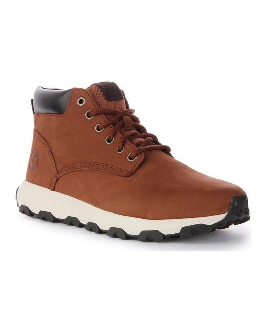 Timberland Brown Lace-Up Boots for men