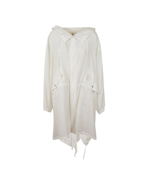 Yohji Yamamoto White Parkas