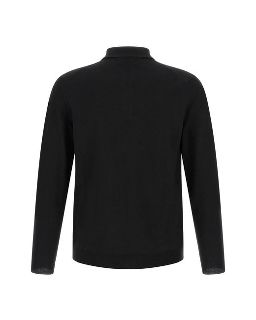 Zanone Black Polo Shirts for men