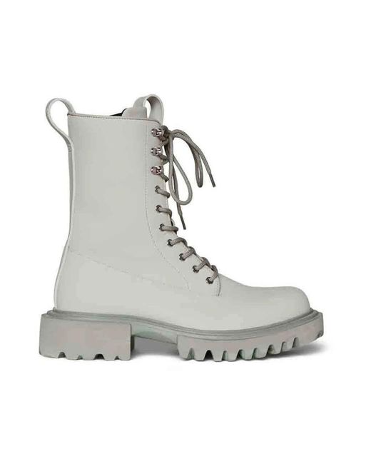 Rains Gray Combat Boot