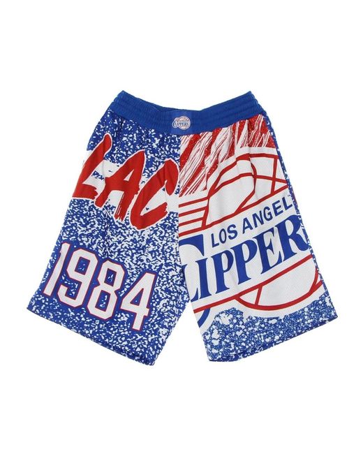 Mitchell & Ness Casual Shorts in het Blue voor heren