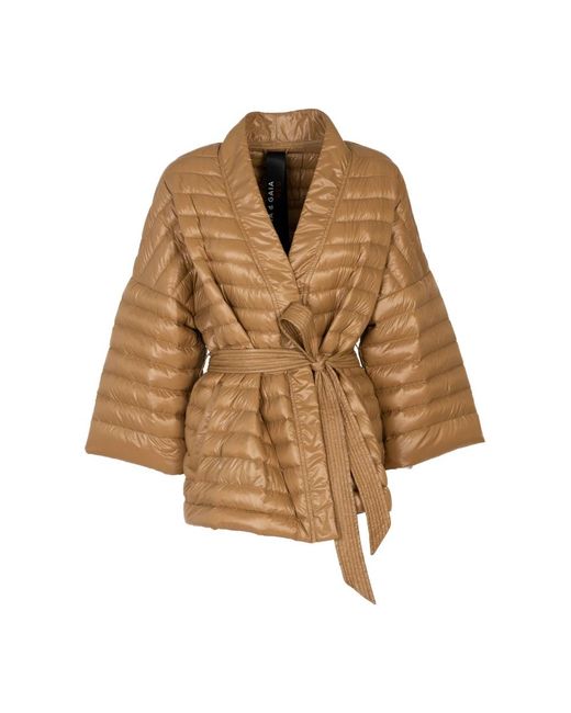 EMMA & GAIA Jassen ,Bruin ,Down Jacket in het Brown