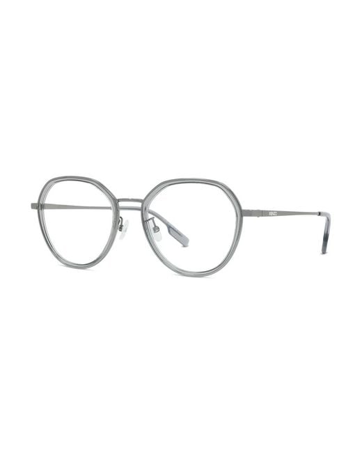 KENZO Metallic Kz50119U Runde Optische Fassung
