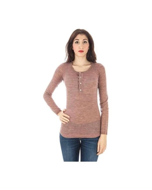 Fred Perry Pink Long Sleeve T-Shirts