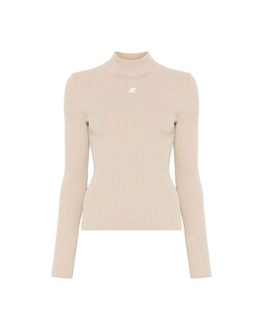 Courreges Natural Turtlenecks