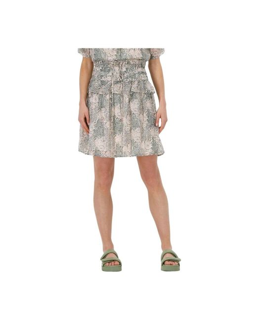 Sofie Schnoor Groene Minirok in het Multicolor