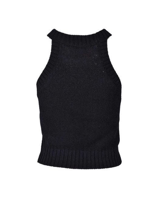 Wild Cashmere Black Round-Neck Knitwear