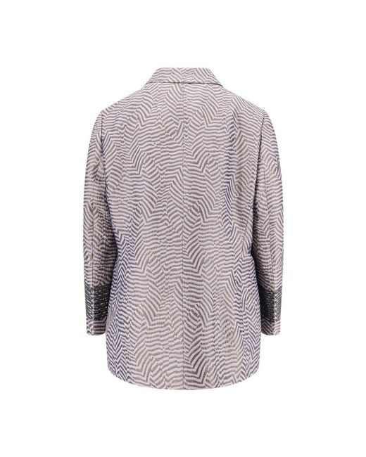 Blazers Giorgio Armani de color Gray