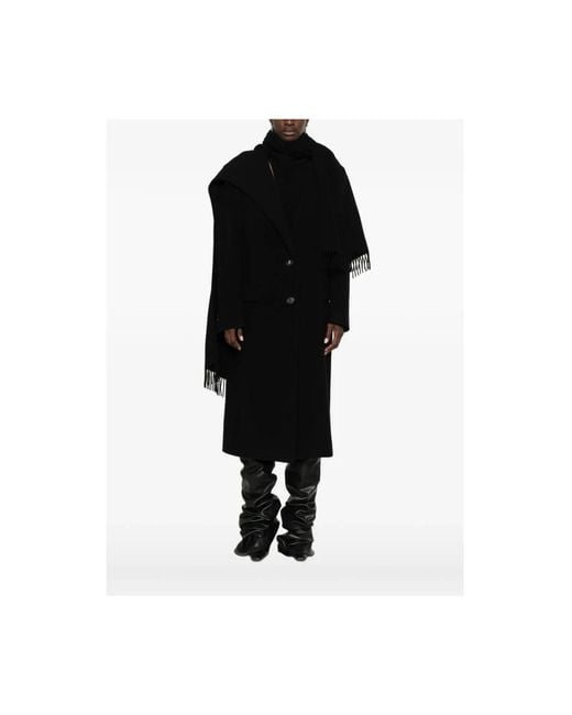 The Attico Black Single-Breasted Coats