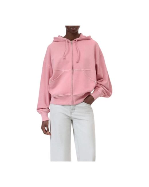 Closed Hoodies & Sweatvesten ,Roze ,Katoen Felpa Hoodie in het Pink