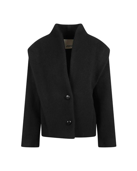 Isabel Marant Black Single-Breasted Coats