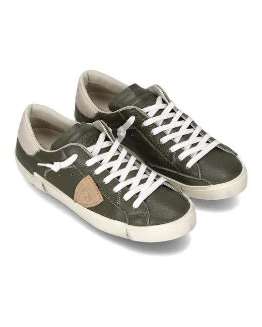 Philippe Model Green Sneakers for men