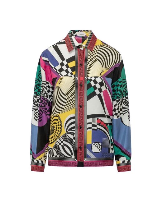 Versace Formele Shirt Teatro in het Multicolor