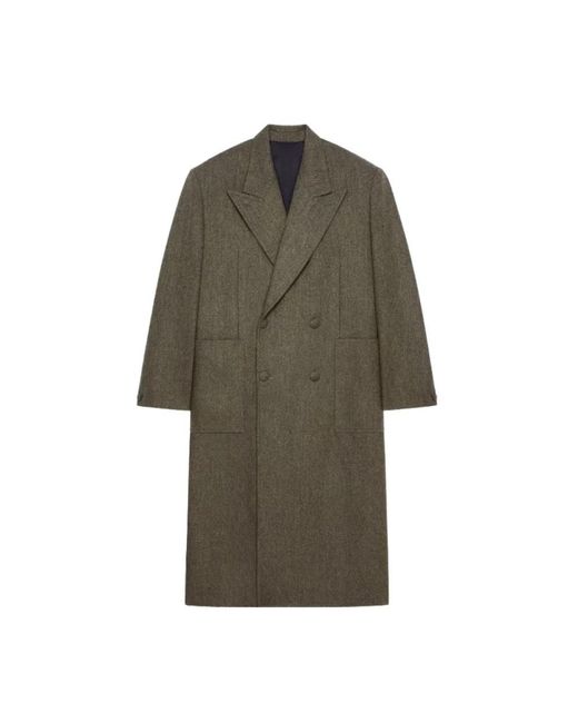 Givenchy Green Double-Breasted Coats for men