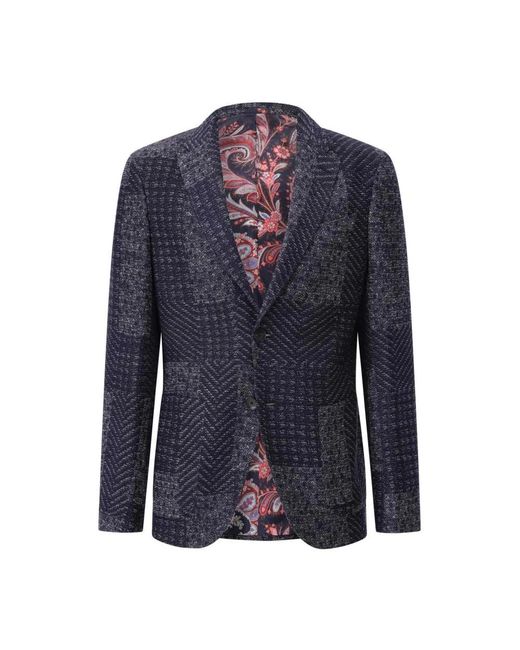 Etro Blue Blazers for men