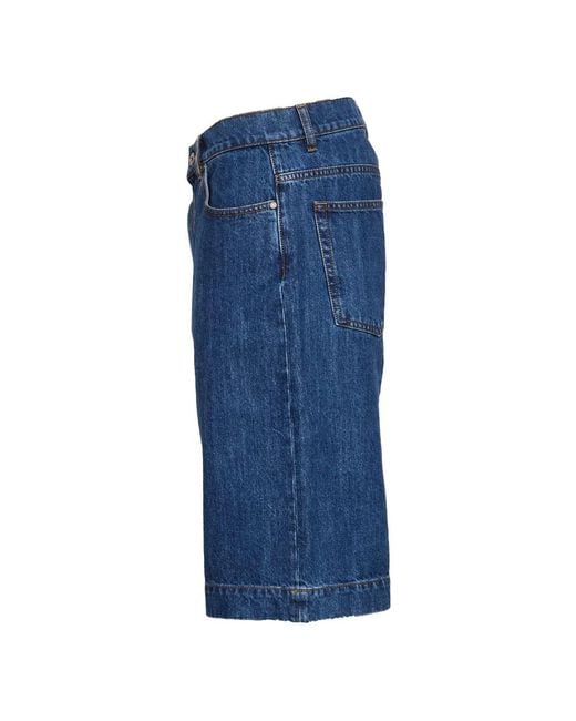 P.A.R.O.S.H. Blue Denim Shorts