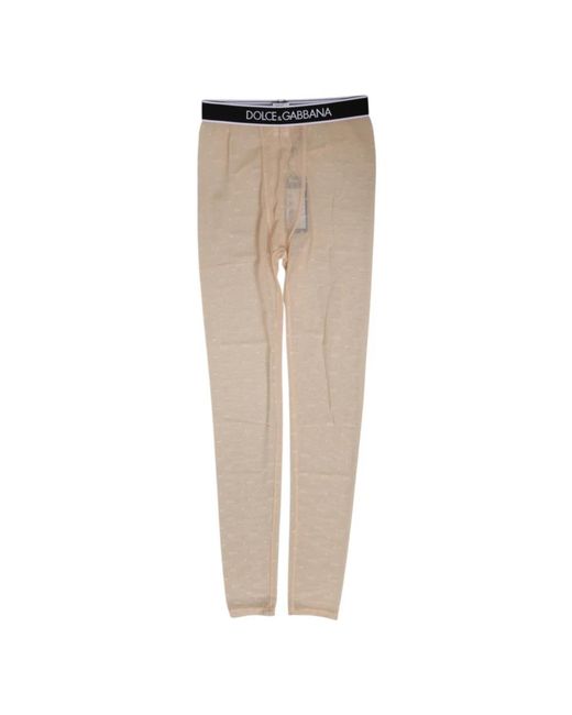 Dolce & Gabbana Natural Leggings