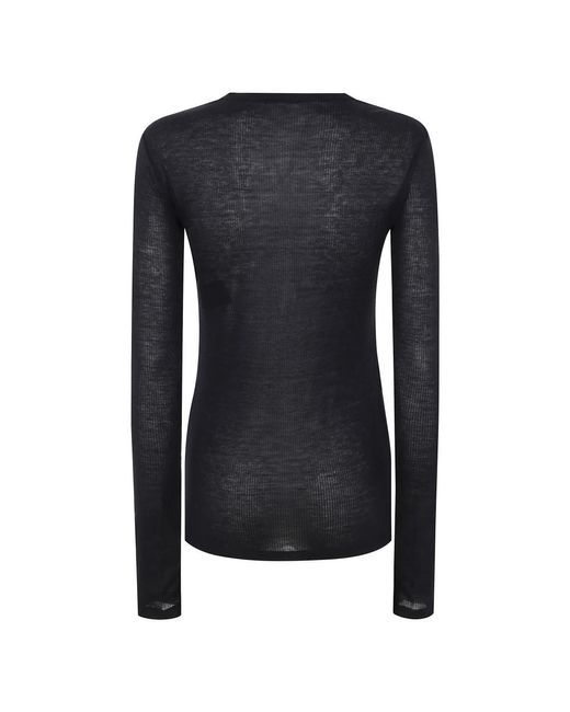 Ann Demeulemeester Long Sleeve Tops in het Black