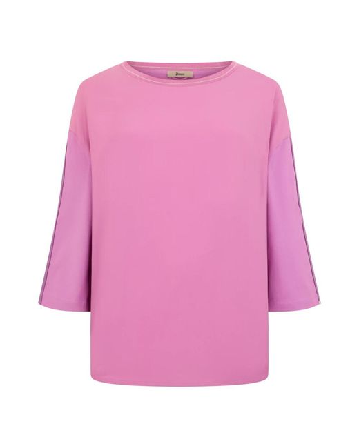 Long Sleeve Tops Herno de color Purple