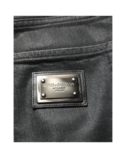 Dolce & Gabbana Black Loose Fit Jeans for men