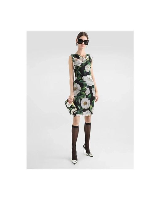 Dolce & Gabbana Green Short Dresses