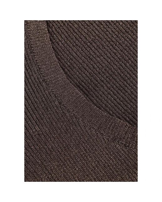 Gestuz Overhemden ,Grijs ,Diepe Rug Blouse Stijlvolle Top in het Brown