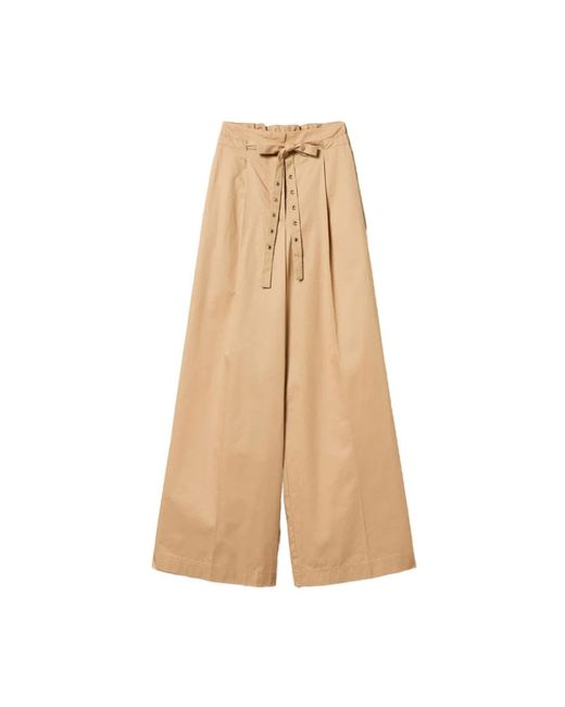 Twinset Natural Wide Trousers