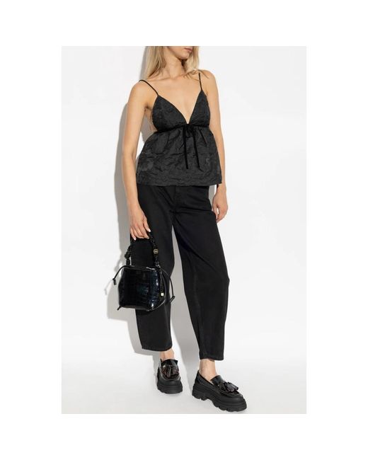 Ganni Black Loose-Fit Jeans